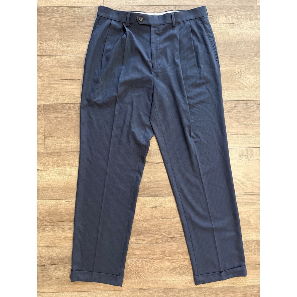 Ralph Lauren Blue Pleated Dress Pants Size 34W X 32L‎